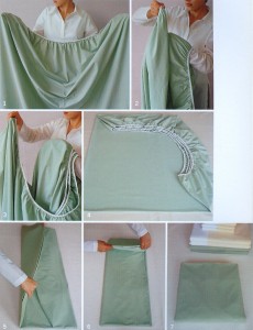 How to fold a fitted sheet