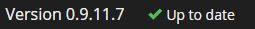 Plex Version 0.9.11.7 Up to date